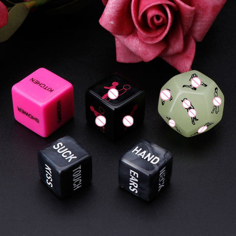 5pcs Sex Dice Fun Adult Erotic Love Sexy Posture Couple Lovers Humour Game Toy Novelty Party Gift 24BD