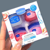 4PCs Lip Balm Moisturizing Lipstick Base Moisturizer Makeup Natural Plant Anti-Cracking Lip Care Petroleum Jelly Lip Balm